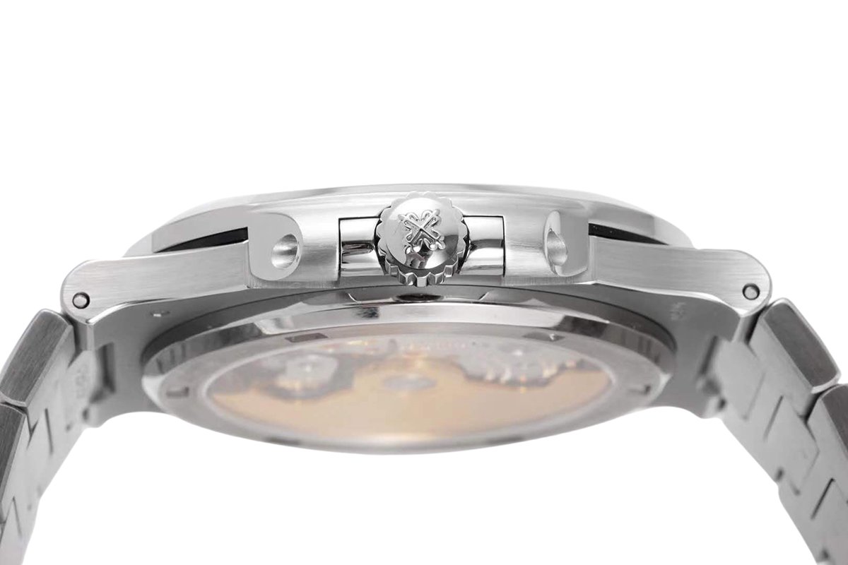 Nautilus Jumbo 5711/1A-011 White Dial with D1am0nd Bezel