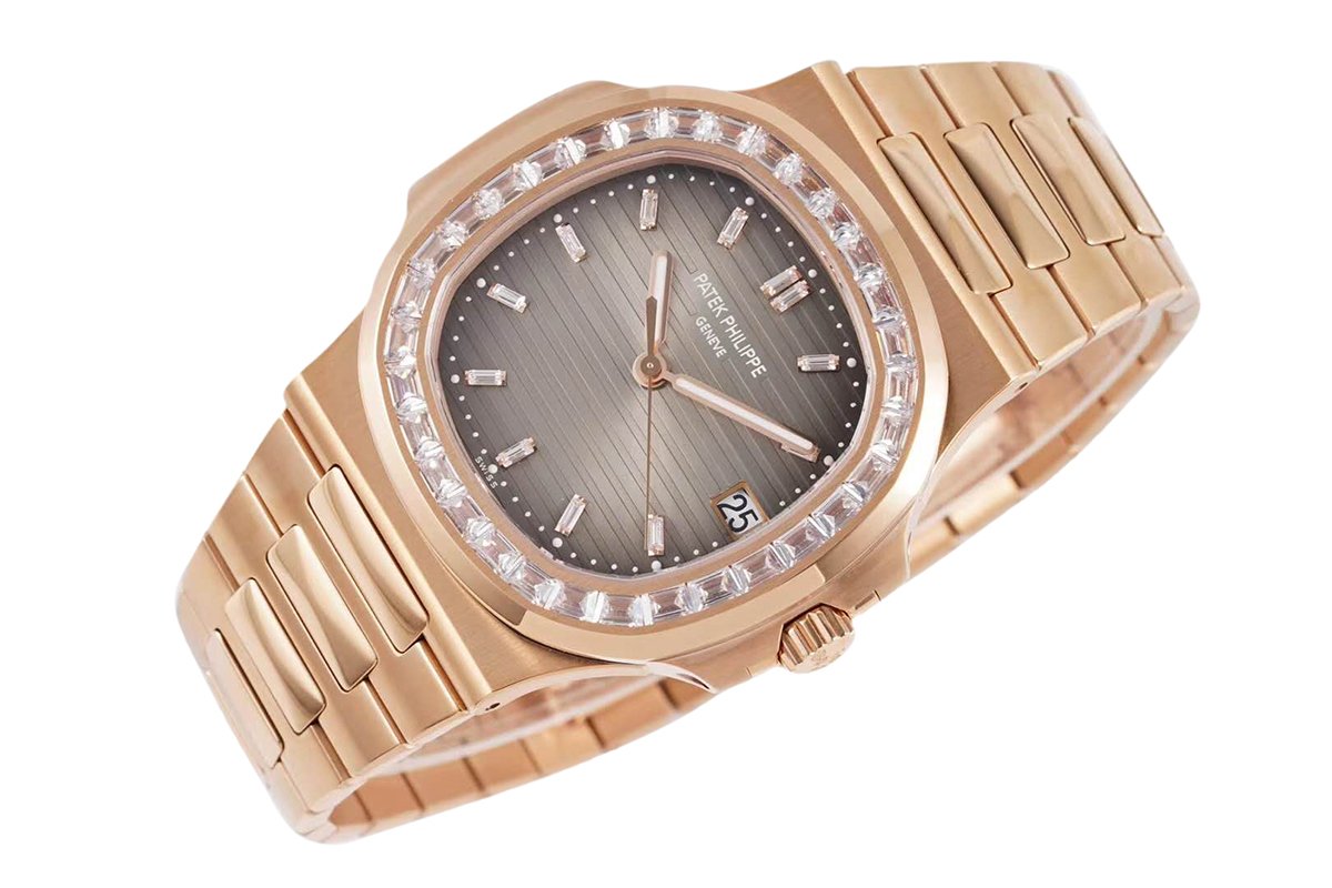 Nautilus Jumbo 5711/1R-001 Brown Dial with D1am0nd Bezel