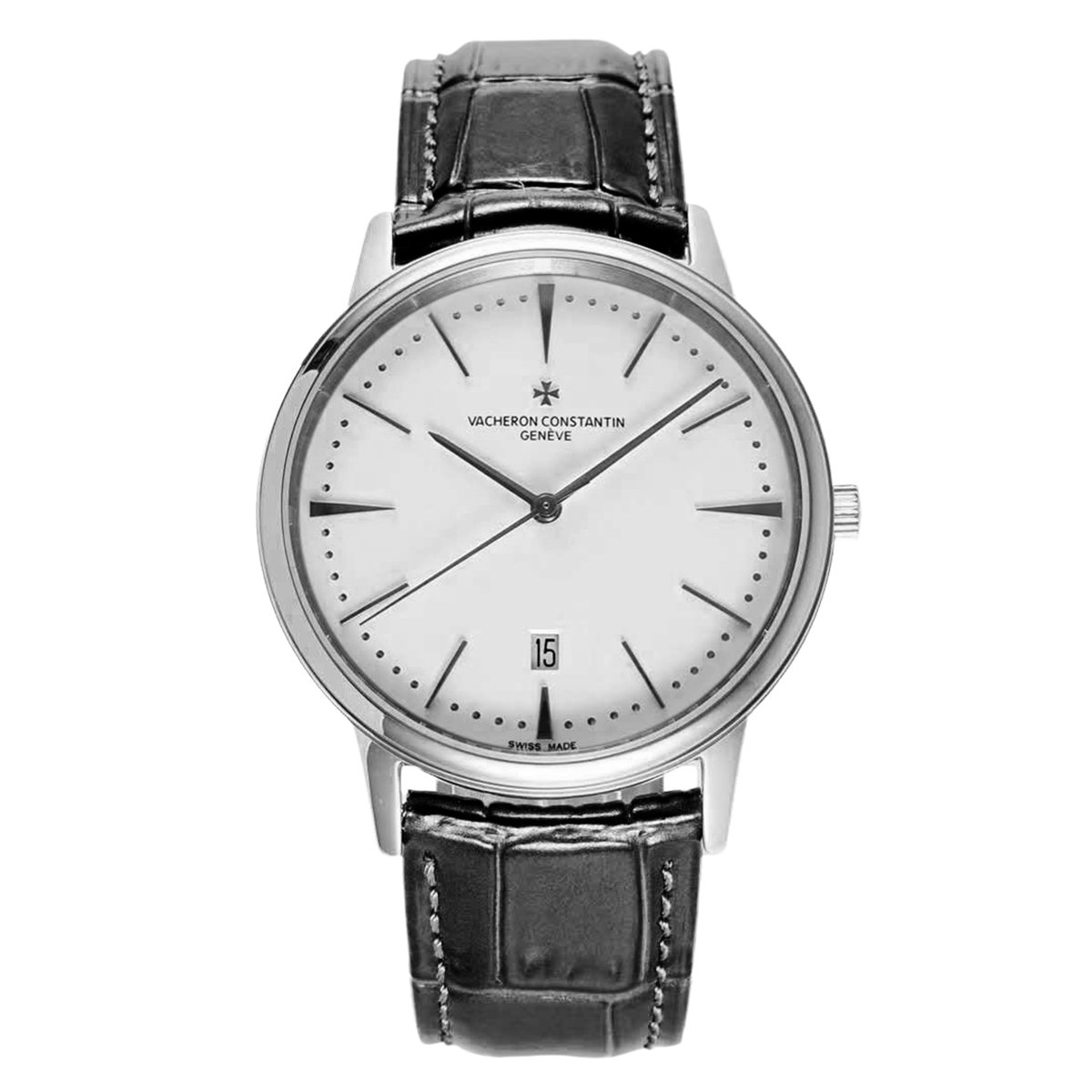 Patrimony White Dial in White Gold Ref: 85180