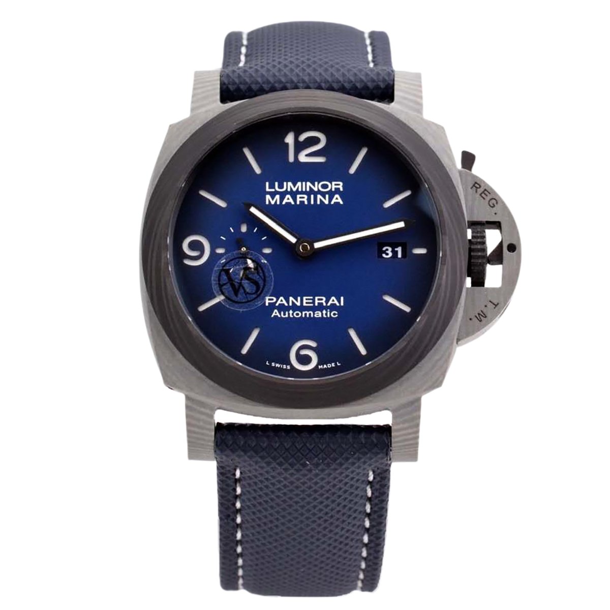 PAM1663 Lumminor Marina Fibratech™ Vulcano Blu 44mm