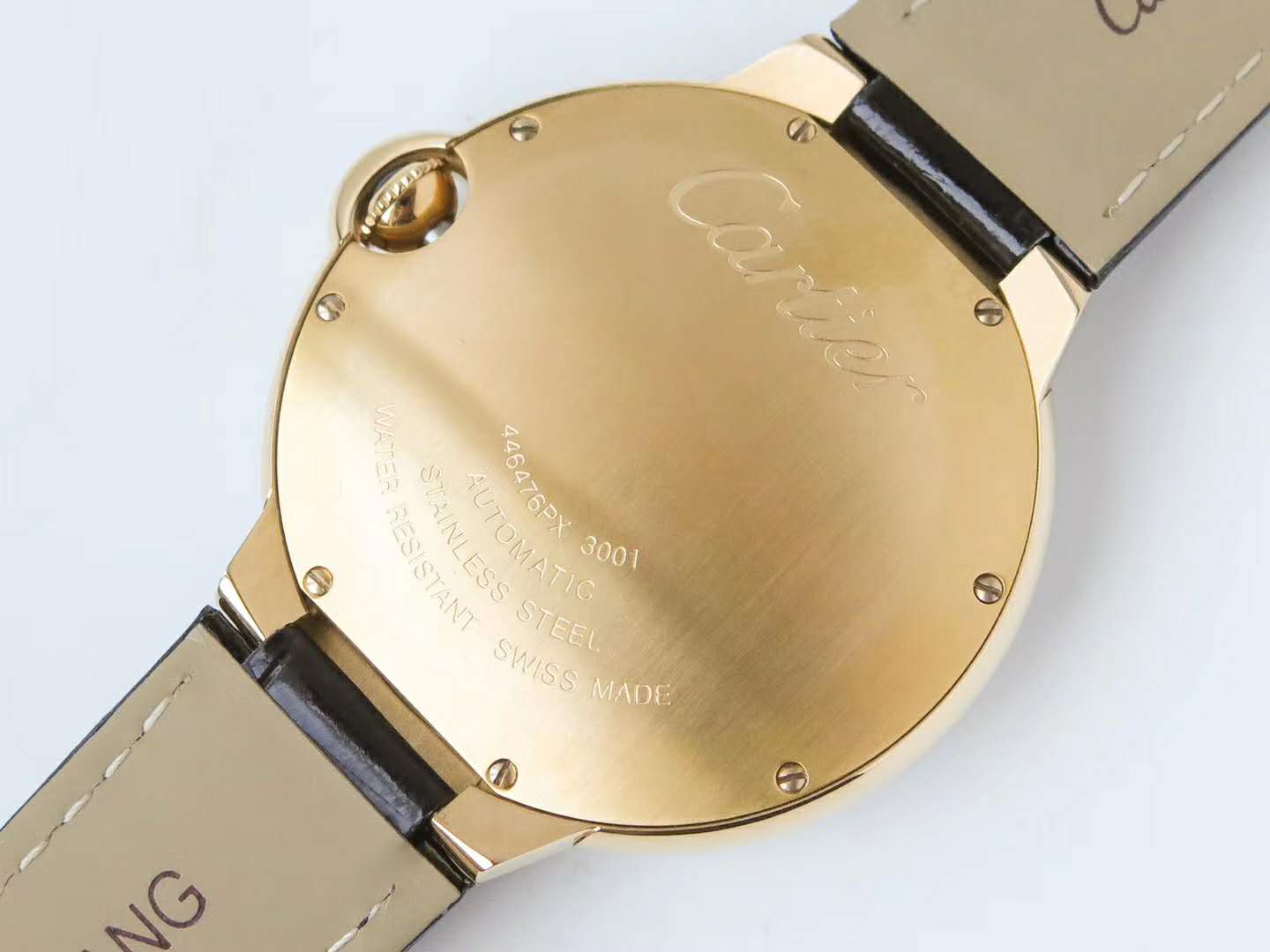 Ballon Bleu de Ca*t1er 42mm D1am0nd Paved Dial in Yellow Gold