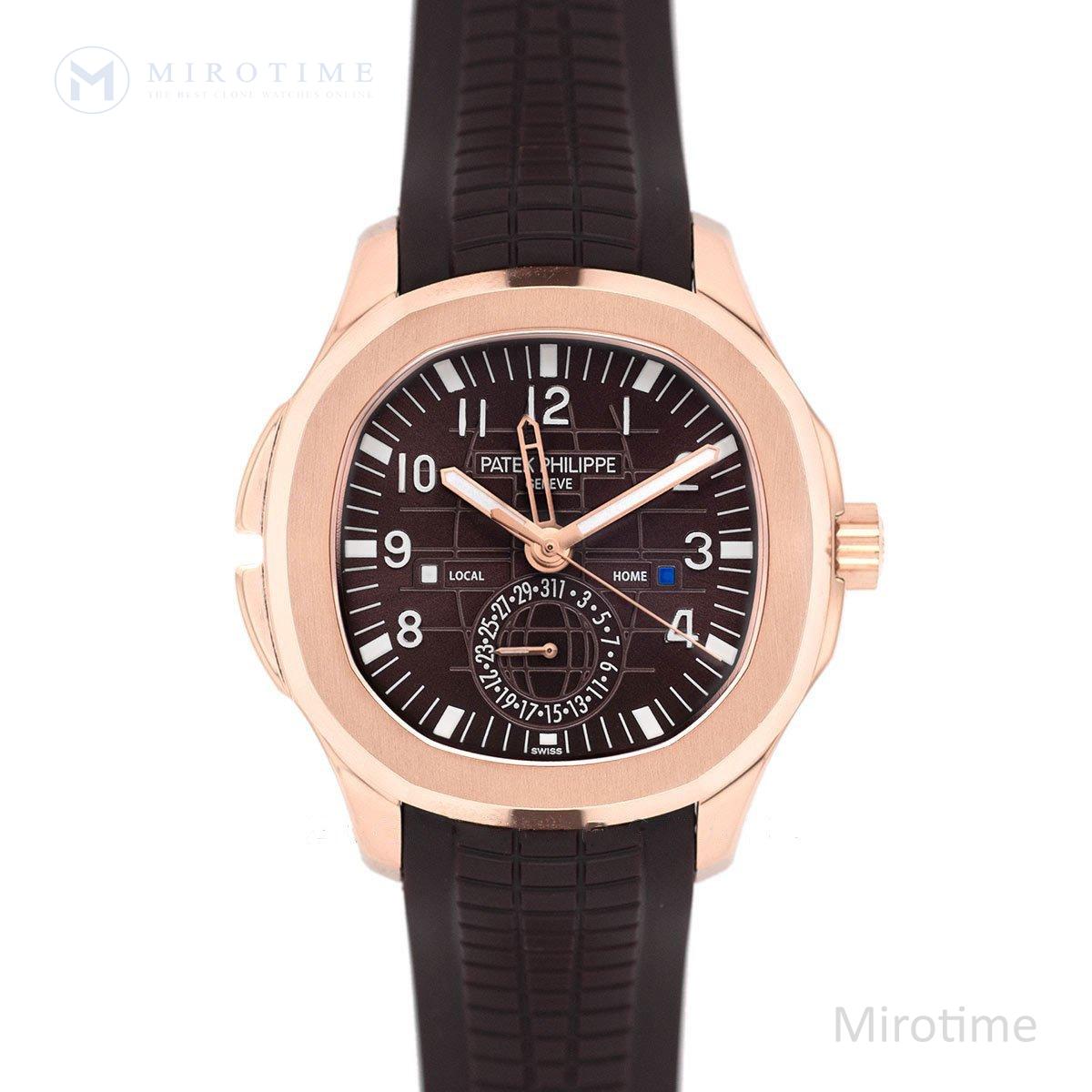 Aquanaut Time Travel 5164A Brown dial in Rose Gold