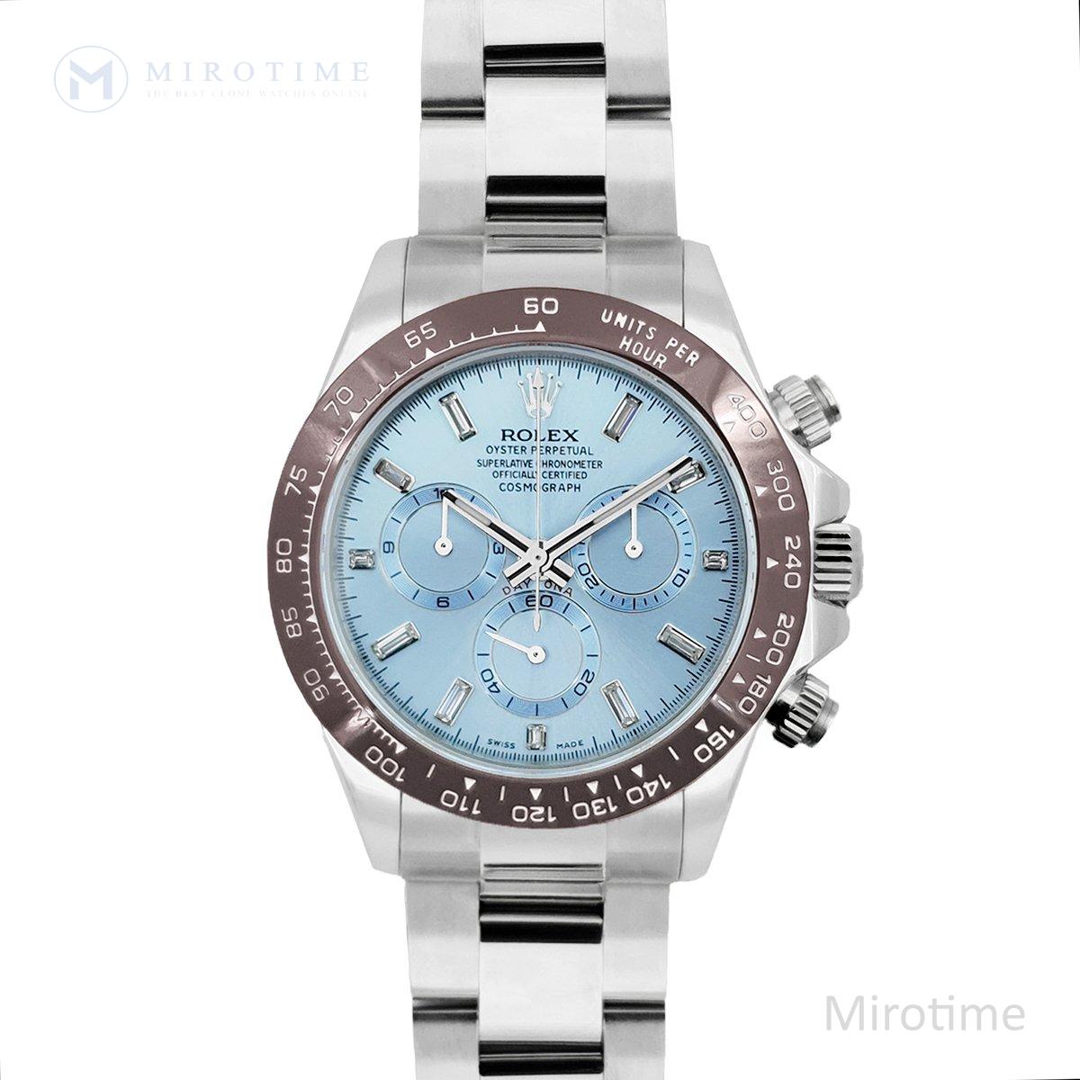 Daytona 116506 Platinum Ice Blue Dial with D1am0nd Markers
