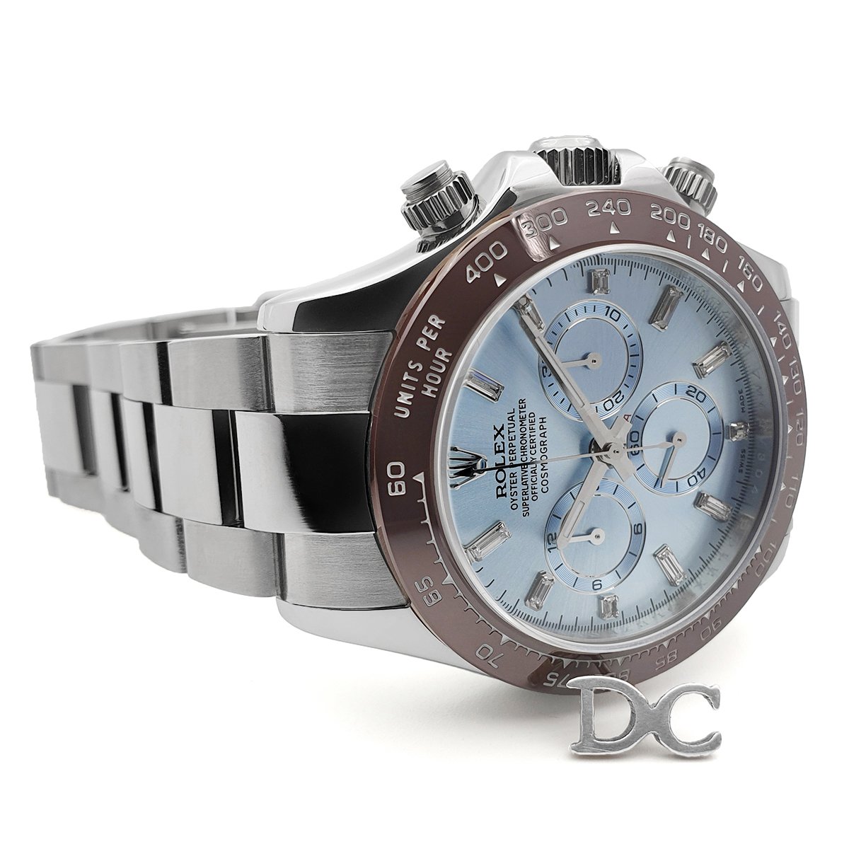 Daytona 116506 Platinum Ice Blue Dial with D1am0nd Markers