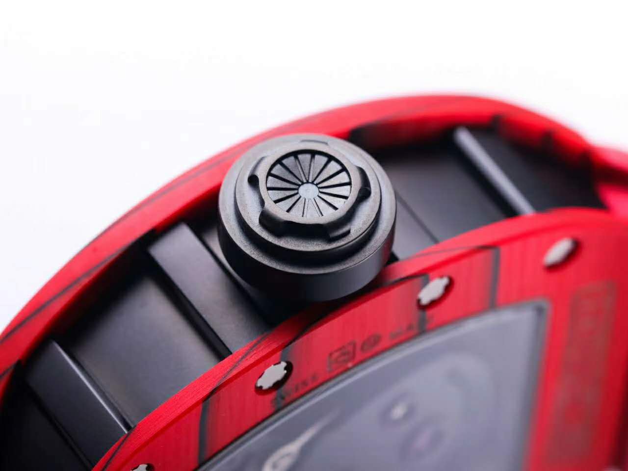RM 052-01 Tourbillon Black Skull in Red NTPT Carbon