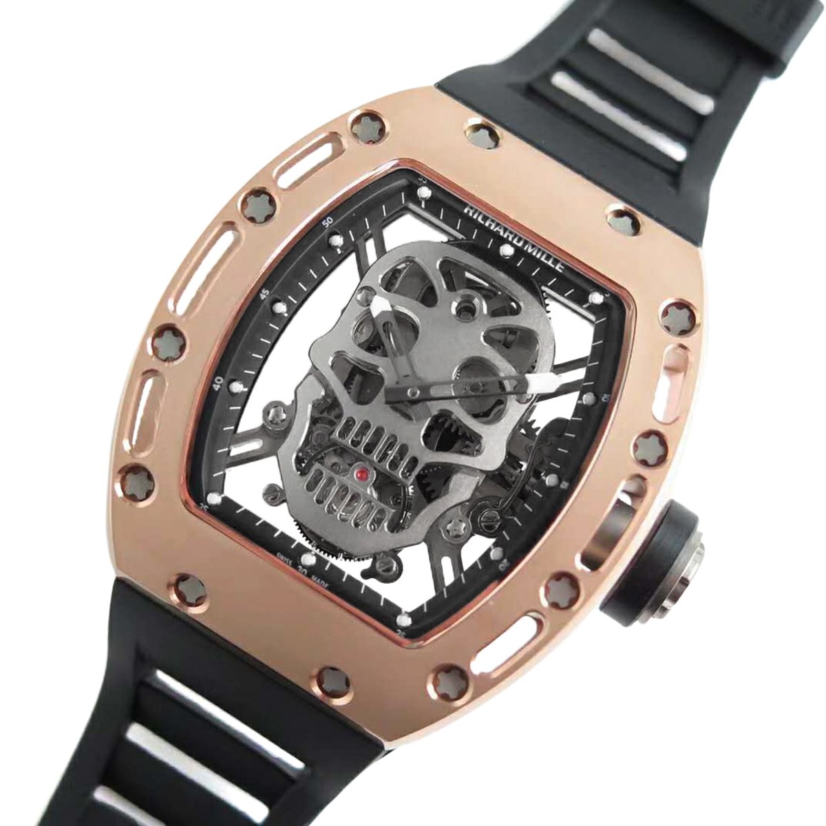 RM 052-01 Tourbillon Skull in Rose Gold