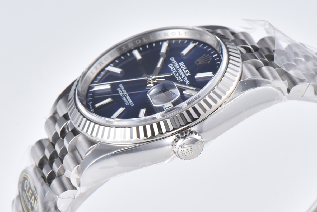 Datejust 36 126234 Bright Blue Dial with Stick Marker in Steel in Jubilee Bracelet