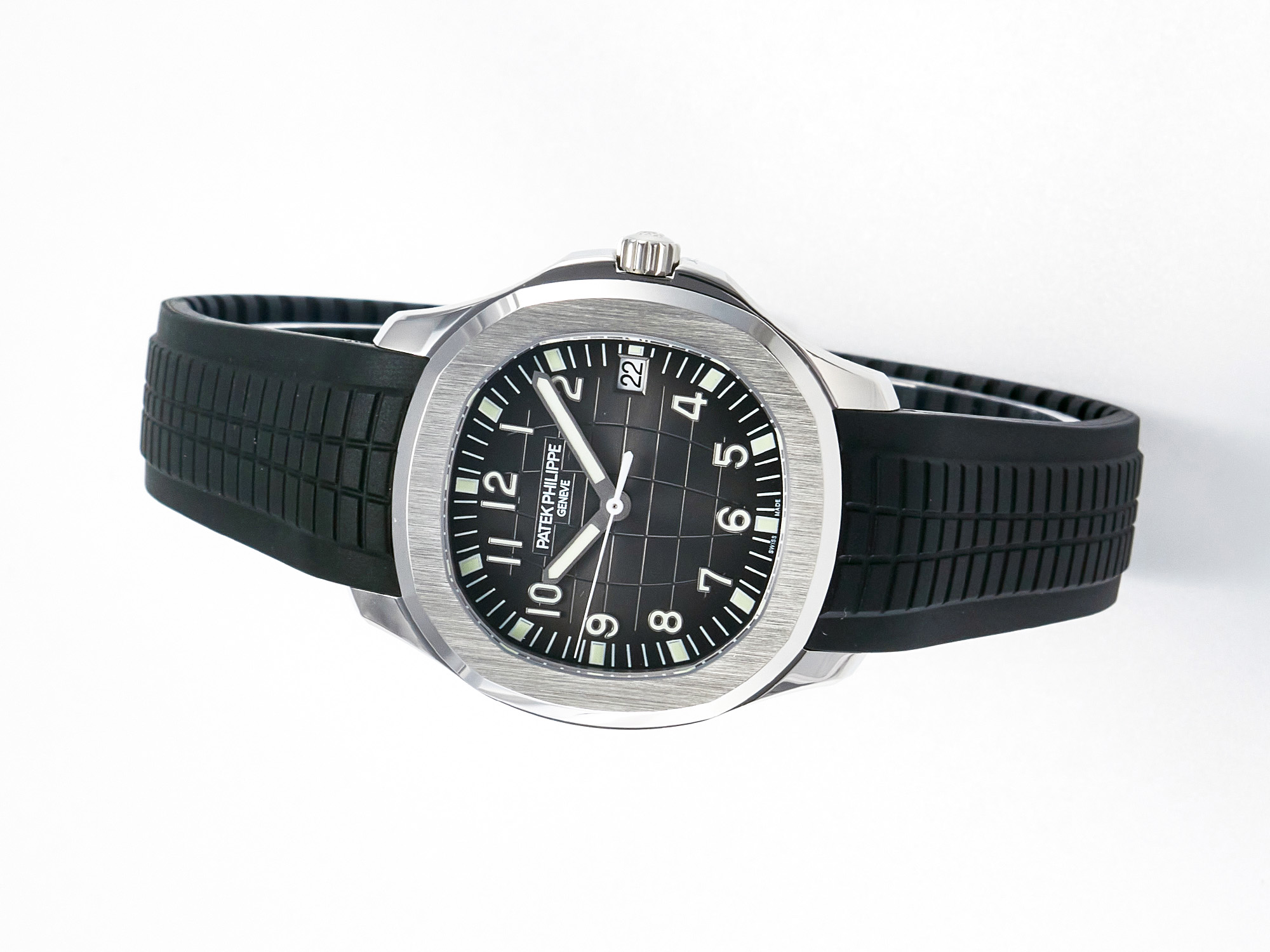 Aquanaut 5167 40mm SS 3KF 1:1 Best Edition Black Dial on Black Rubber Strap A330 S*per Clone V3