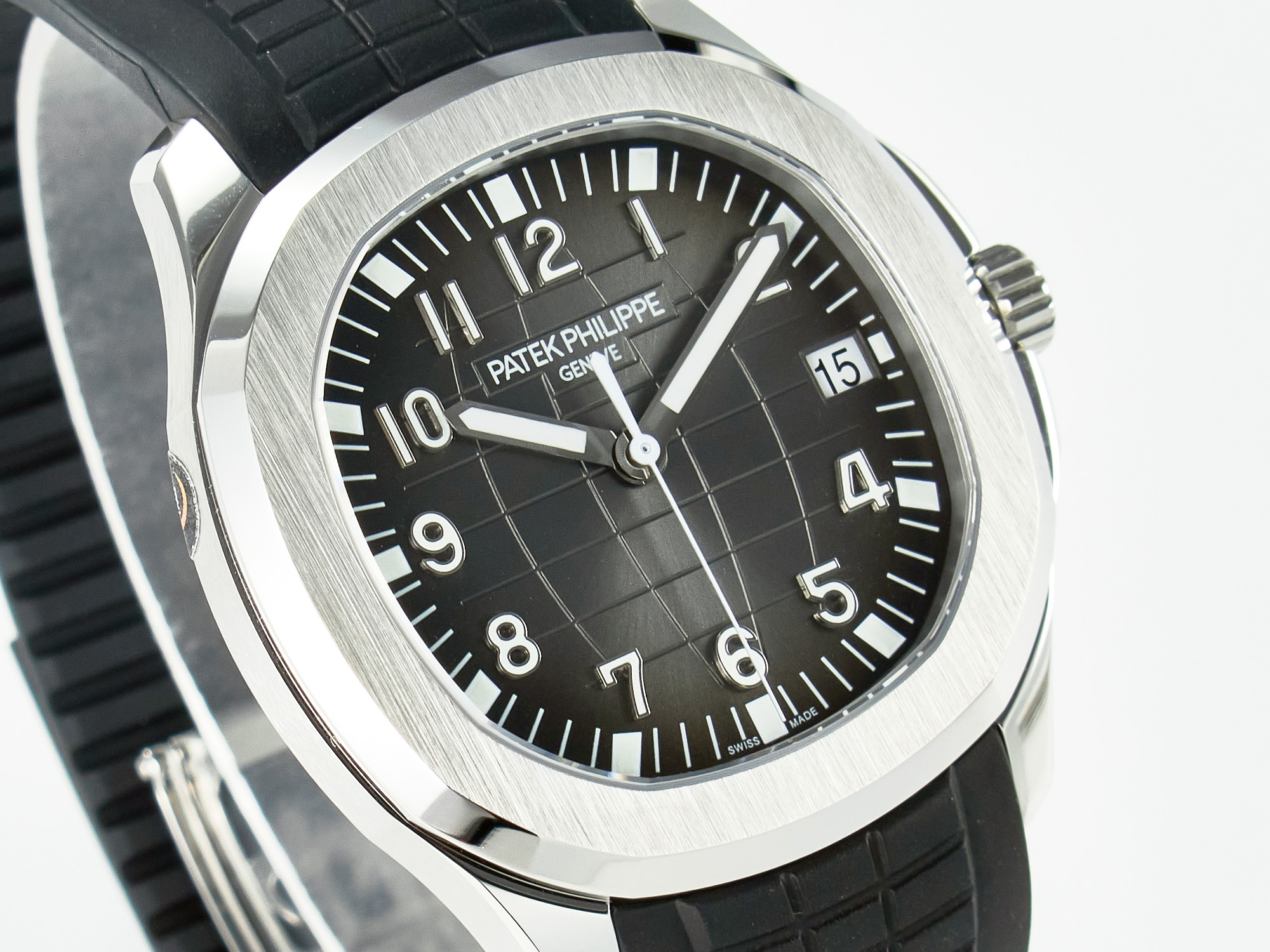 Aquanaut 5167A SS ZF 1:1 Best Edition Black Dial on Black Rubber Strap A324 S*per Clone(New clasp)