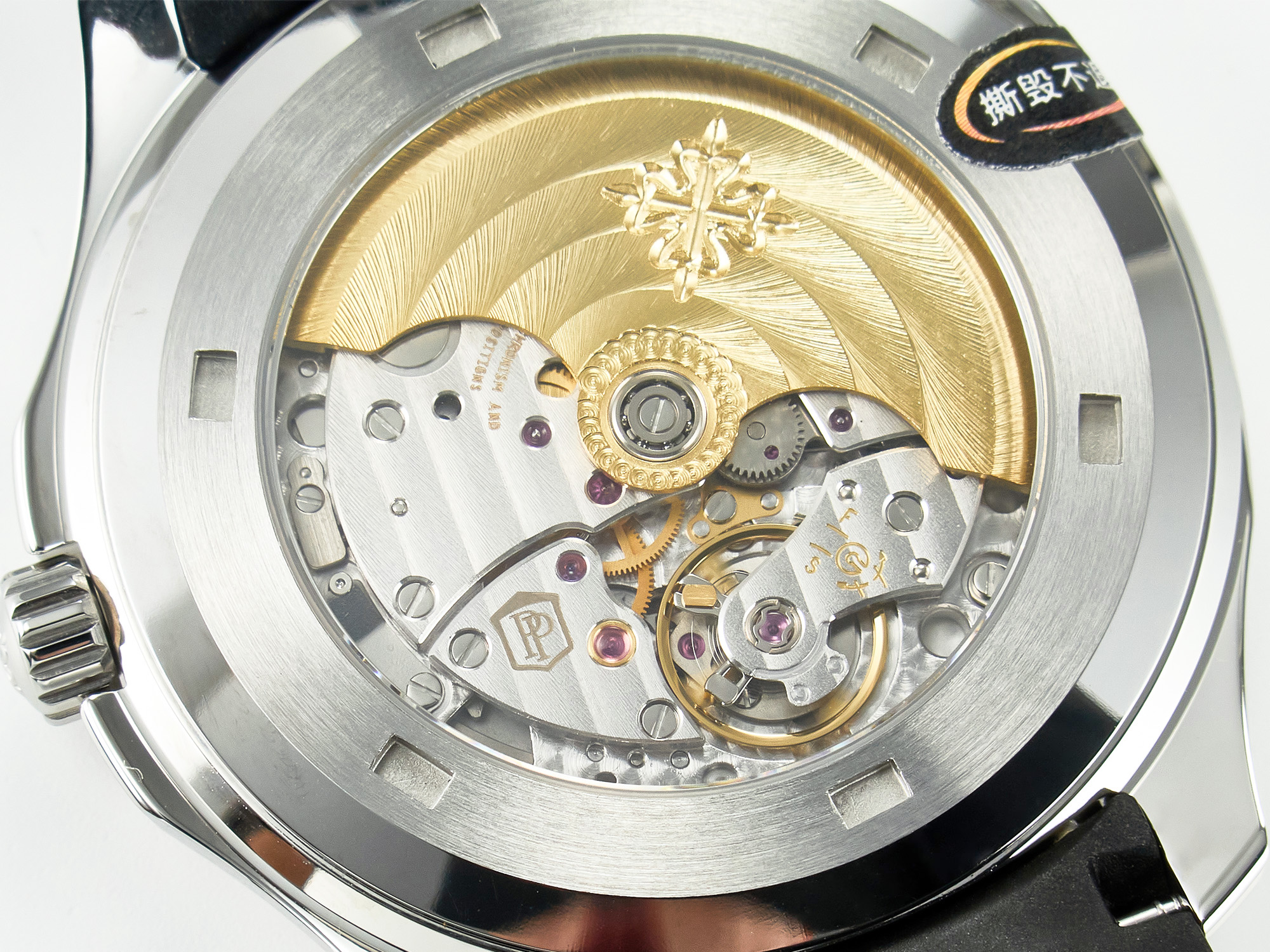 Aquanaut 5167A SS ZF 1:1 Best Edition Black Dial on Black Rubber Strap A324 S*per Clone(New clasp)